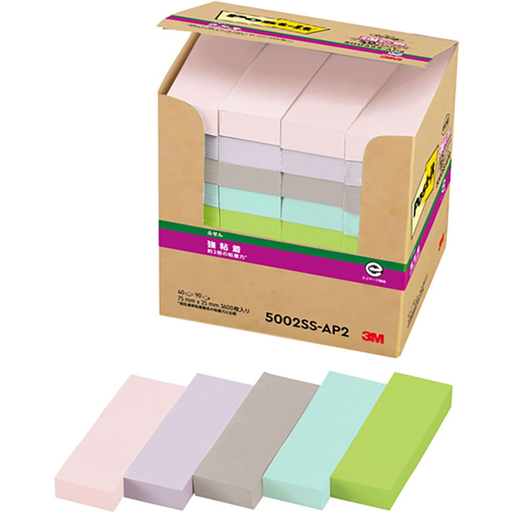 ３Ｍ　ポスト・イット　強粘着ふせん　再生紙　５００２ＳＳ－ＡＰ２　５００２ＳＳ－ＡＰ２＿