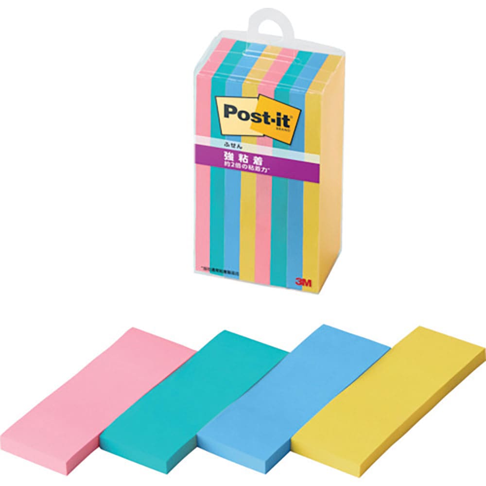 ３Ｍ　ポスト・イット　強粘着ふせん　マルチカラー３　５００ＳＳ－ＭＣ－３Ｎ＿