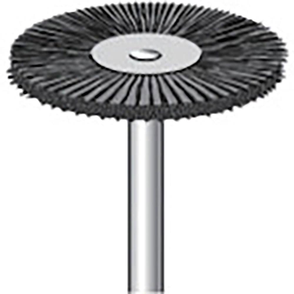 ナカニシ　毛ブラシ　ハード　馬毛　１０本入　ホイール型　φ２５×１×軸φ３　５０１３５＿