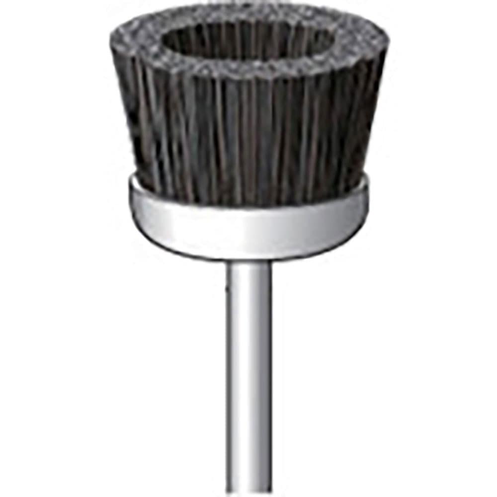 ナカニシ　毛ブラシ　ハード　馬毛　３本入　カップ型　φ２０×１０×軸φ３　５０２６６＿