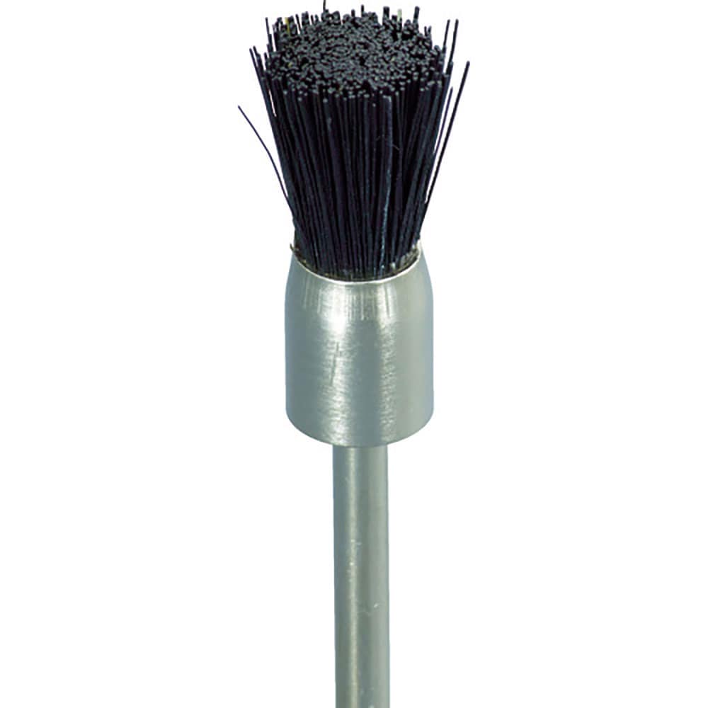 ナカニシ　毛ブラシ　ハード　馬毛　１０本入　エンド型　φ８×１２×軸φ３　５０３２７＿