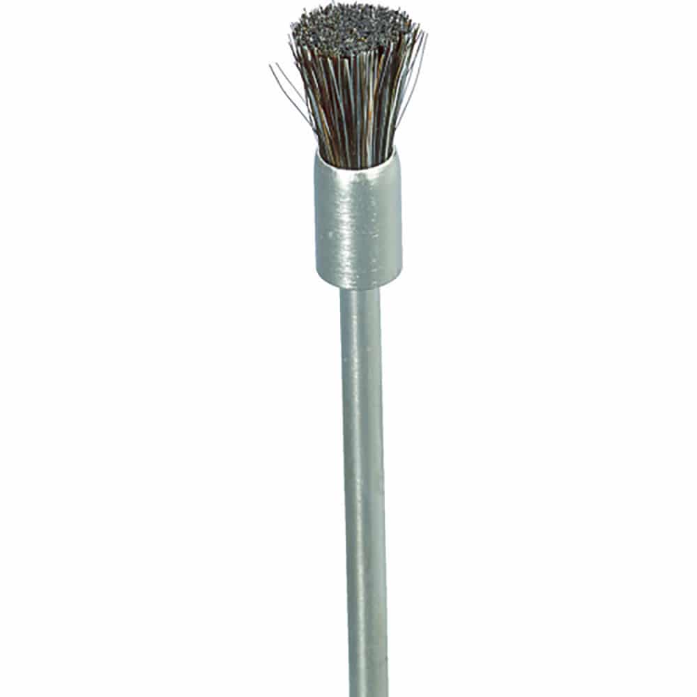 ナカニシ　毛ブラシ　ミディアムソフト　馬毛　１０本入　エンド型　φ５×８×軸φ２．３４　５０３３１＿