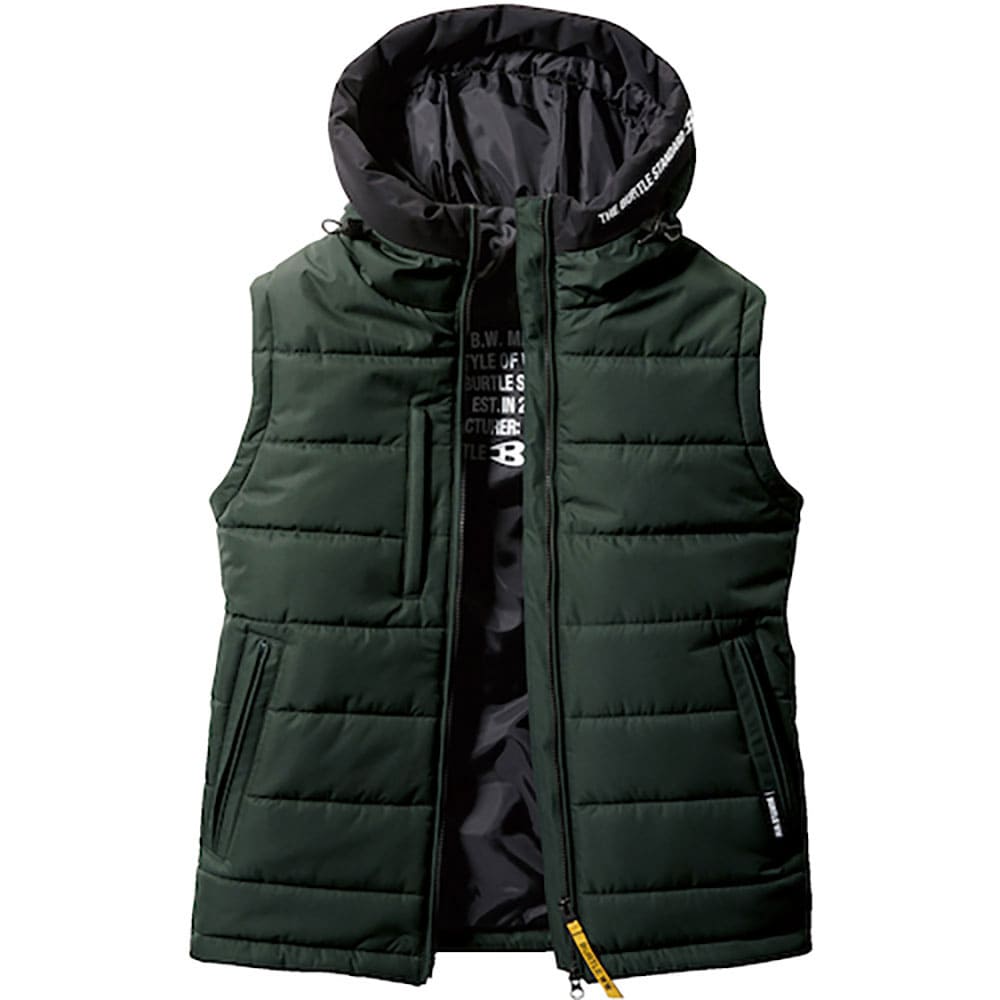 ＢＵＲＴＬＥ　防寒フーディベスト　５０３４－６１－ＸＸＬ　アーミカーキ　５０３４－６１－ＸＸＬ＿