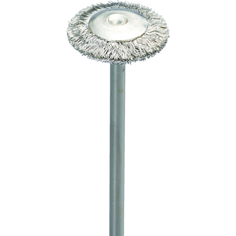 ナカニシ　ステンレスワイヤーブラシ　１０本入　ホイール型　φ１５×１．５×軸φ３　線φ０．１　５０＿