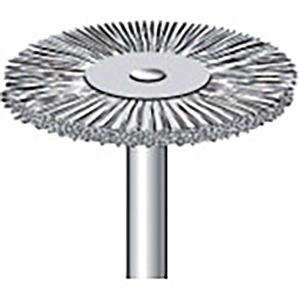 ナカニシ　ステンレスワイヤーブラシ　１０本入　ホイール型　φ２３×１．５×軸φ３　線φ０．１　５０＿