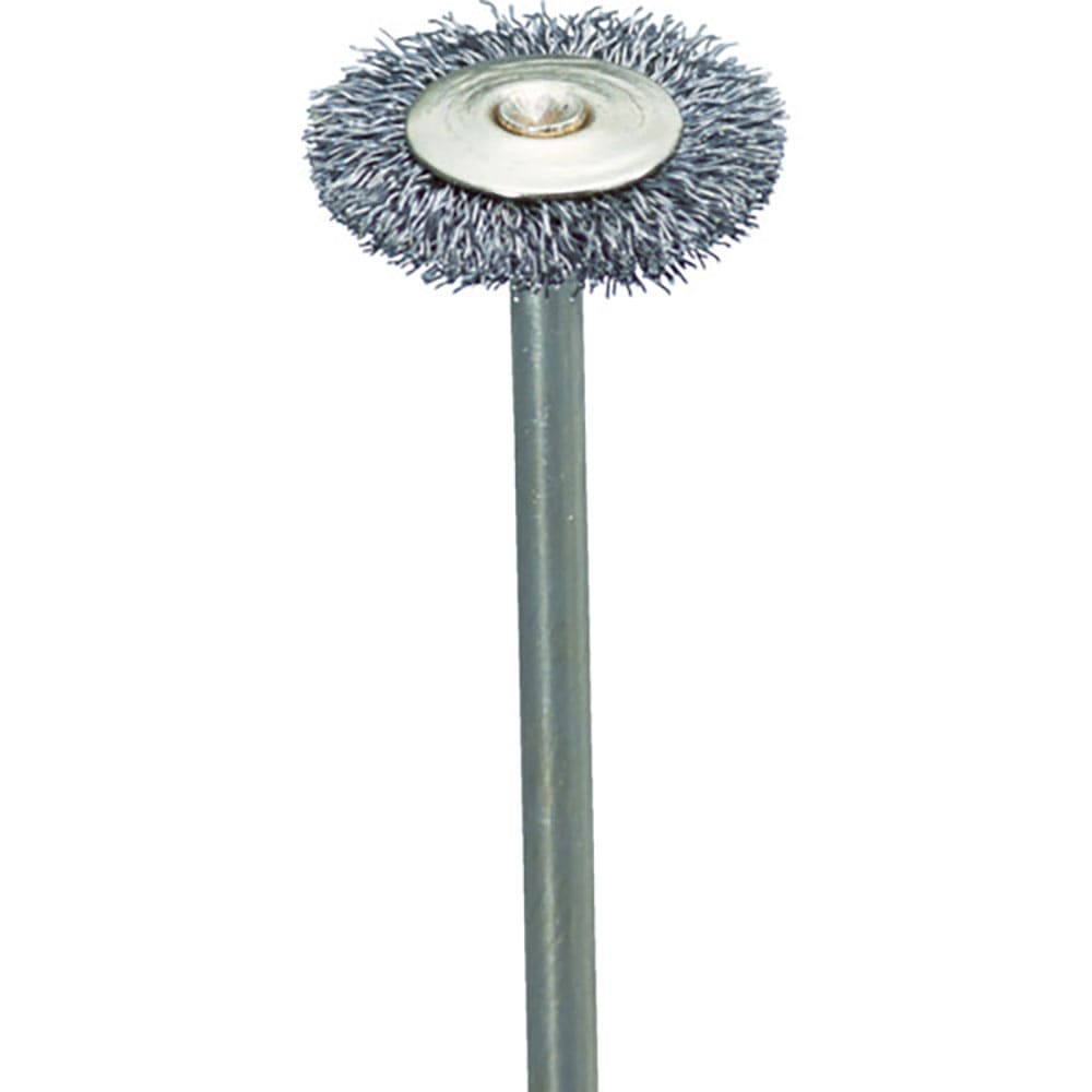 ナカニシ　硬鋼ワイヤーブラシ　１０本入　ホイール型　φ１５×１．５×軸φ３　線φ０．１　５０４４２＿