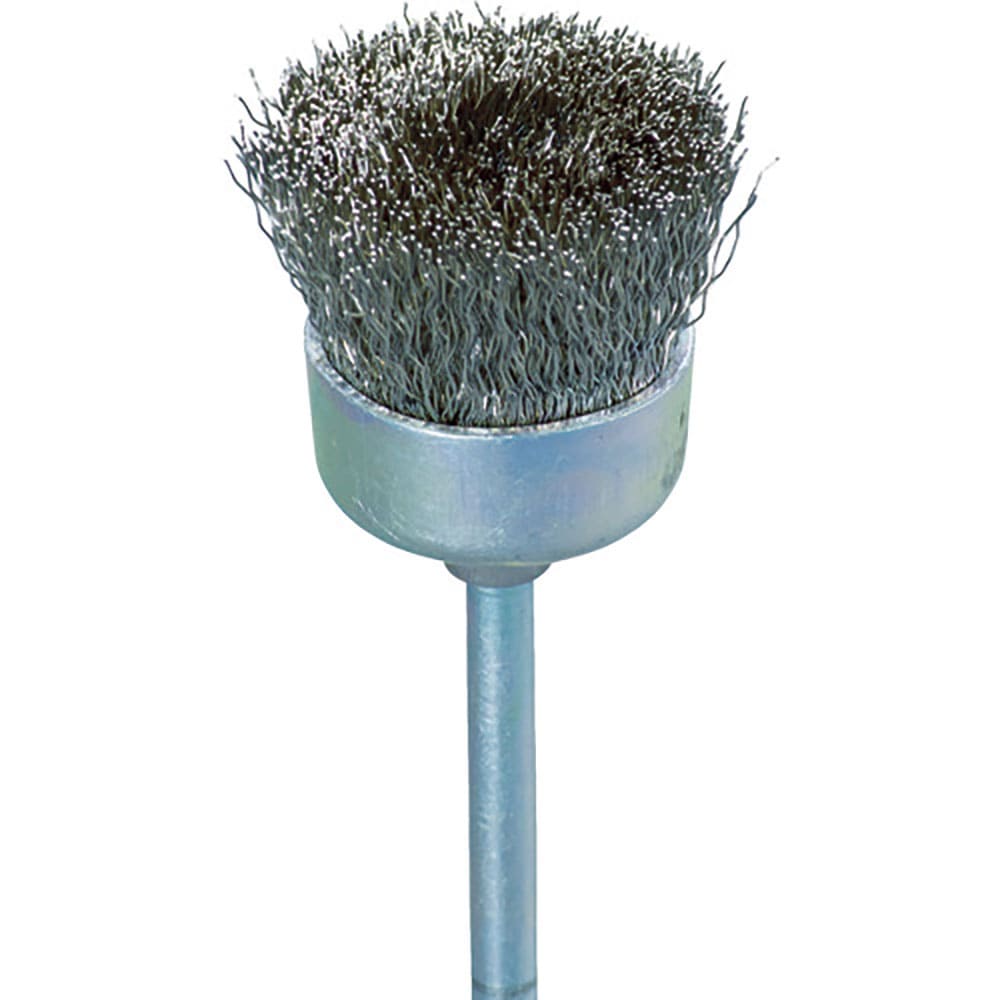 ナカニシ　ステンレスブラシ　カップ型　５本入　カップ型　φ２０×１０×軸φ３　線φ０．１５　５０５＿