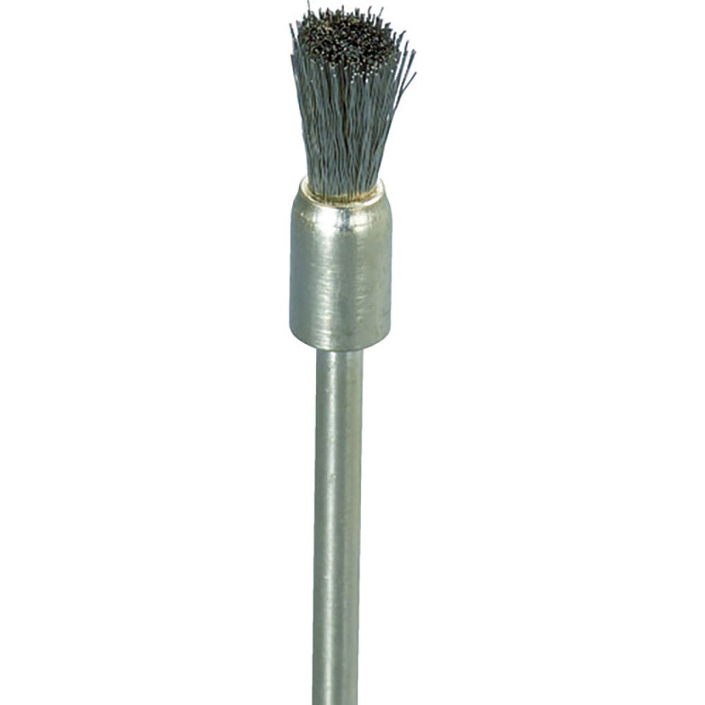 ナカニシ　ステンレスワイヤーブラシ　１０本入　エンド型　φ５×８×軸φ２．３４　線φ０．１　５０５＿