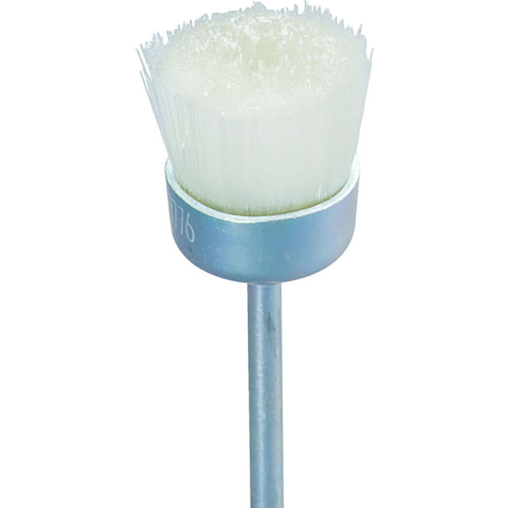 ナカニシ　ナイロンブラシ　５本入　カップ型　φ２０×１０×軸φ３　線φ０．２　５０７２４＿