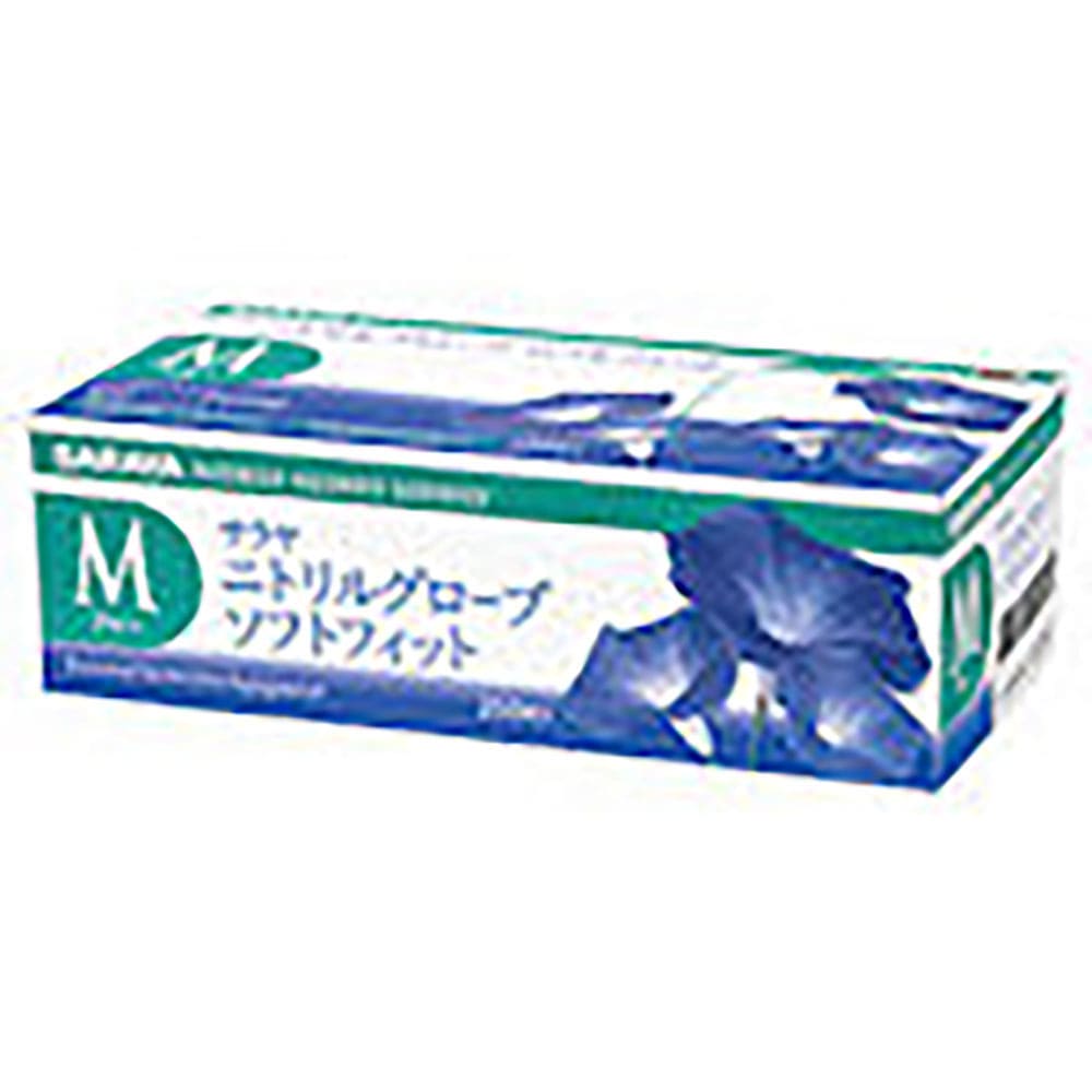 サラヤ　ニトリルグローブＳＦ２５０枚ブルーＭ　５０９９０＿