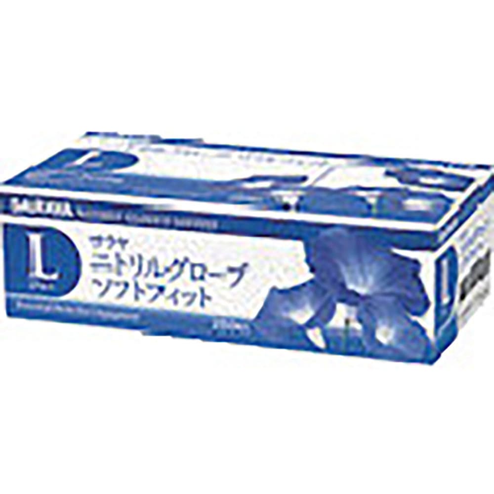 サラヤ　ニトリルグローブＳＦ２５０枚ブルーＬ　５０９９１＿