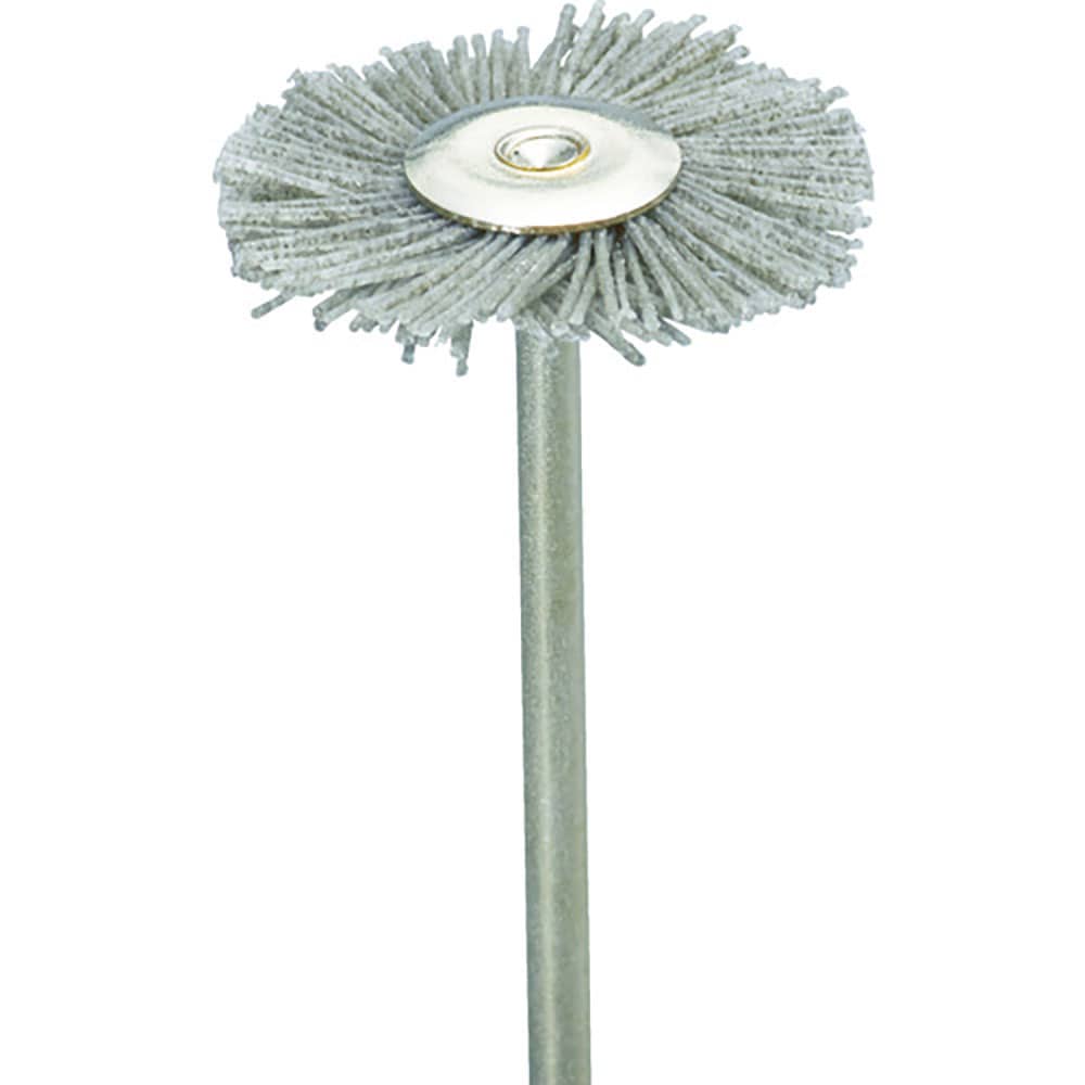 ナカニシ　ダイヤ入りナイロンブラシ　ホイール型　φ２３×１．５×軸φ２．３４　線φ０．４　＃１８０＿