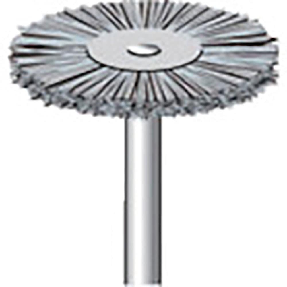 ナカニシ　ダイヤ入りナイロンブラシ　ホイール型　φ２３×１．５×軸φ２．３４　線φ０．４　＃２４０＿