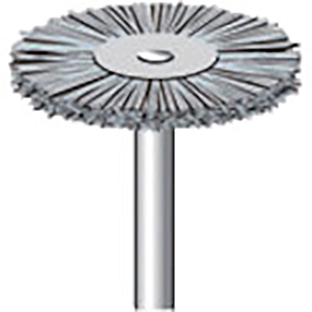ナカニシ　ダイヤ入りナイロンブラシ　ホイール型　φ２３×１．５×軸φ３　線φ０．４　＃１８０　５１＿