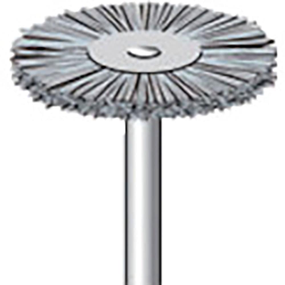 ナカニシ　ダイヤ入りナイロンブラシ　ホイール型　φ２３×１．５×軸φ３　線φ０．２５　＃４００　５＿