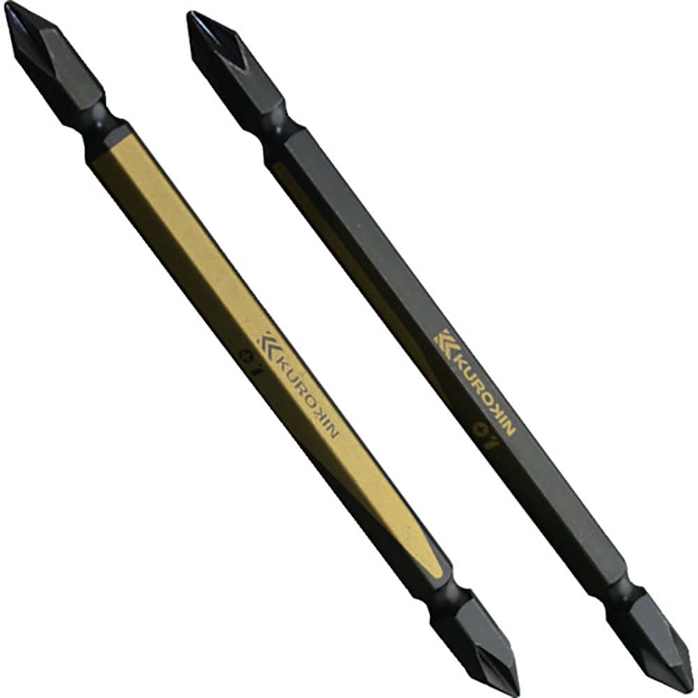 フジ矢　両頭ビット（黒金・２本組）＋１×１１０ｍｍ　５１０２－１１０－ＢＧ＿