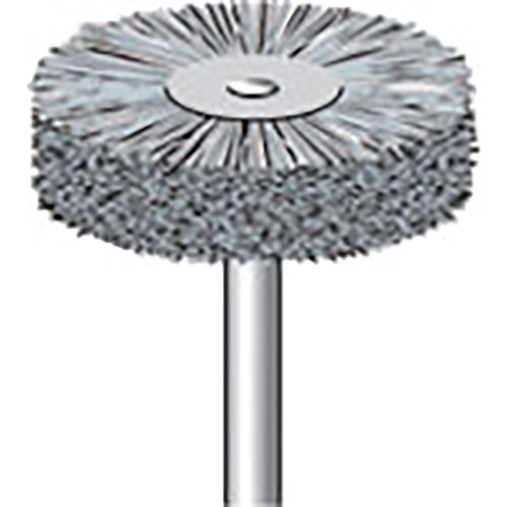 ナカニシ　ダイヤ入りナイロンブラシ　ホイール型　φ２５×４×軸φ３　線φ０．４　＃２４０　５１０２＿