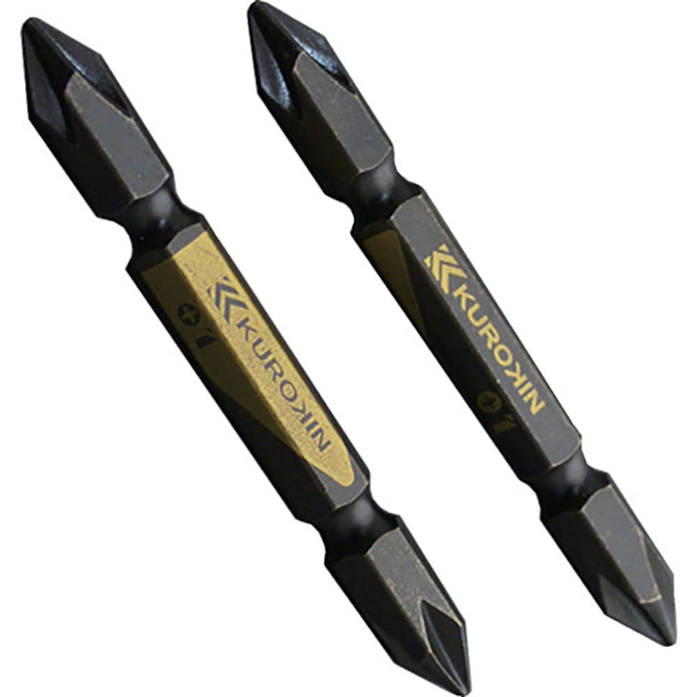 フジ矢　両頭ビット（黒金・２本組）＋１×６５ｍｍ　５１０２－６５－ＢＧ＿