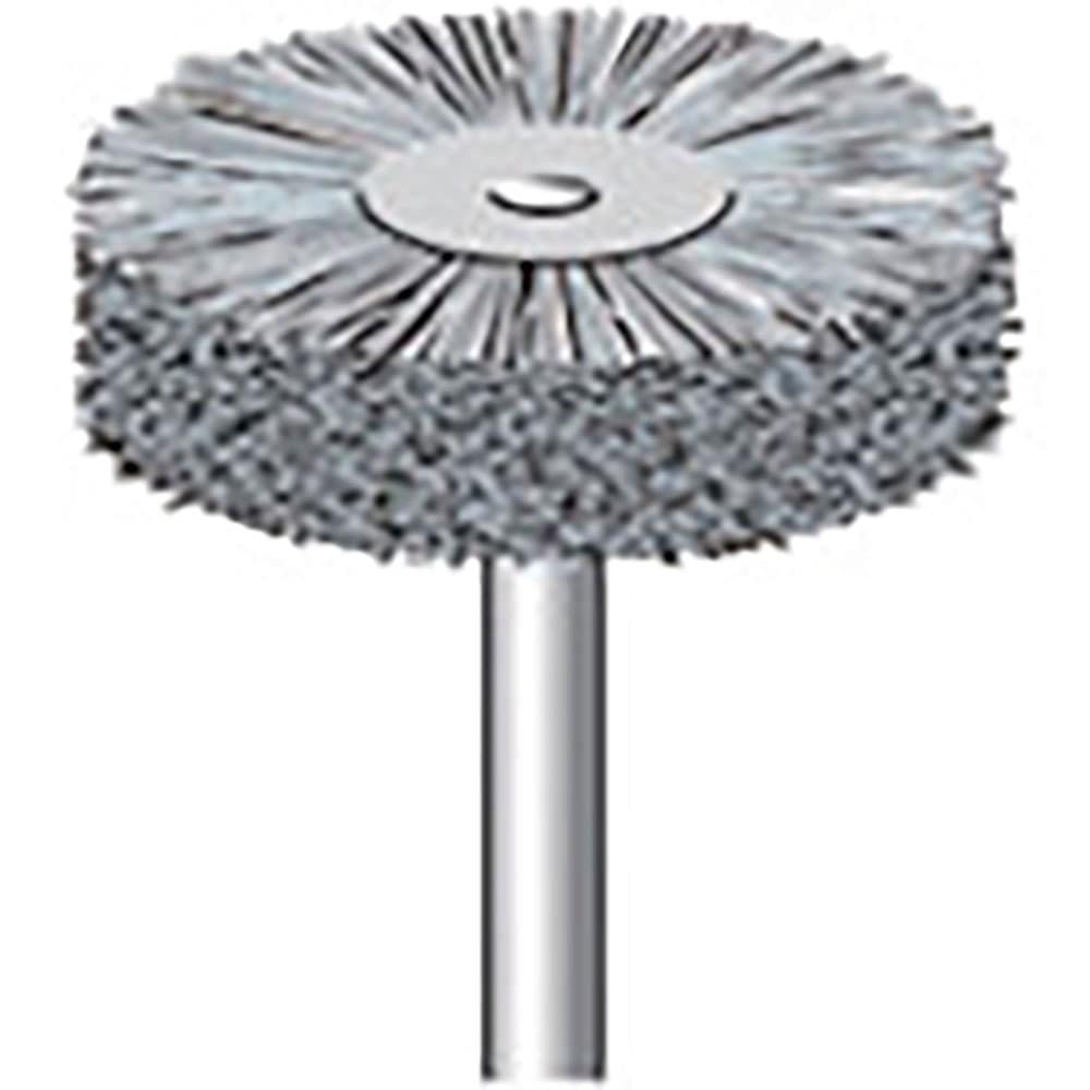 ナカニシ　ダイヤ入りナイロンブラシ　ホイール型　φ２５×４×軸φ３　線φ０．２５　＃４００　５１０＿