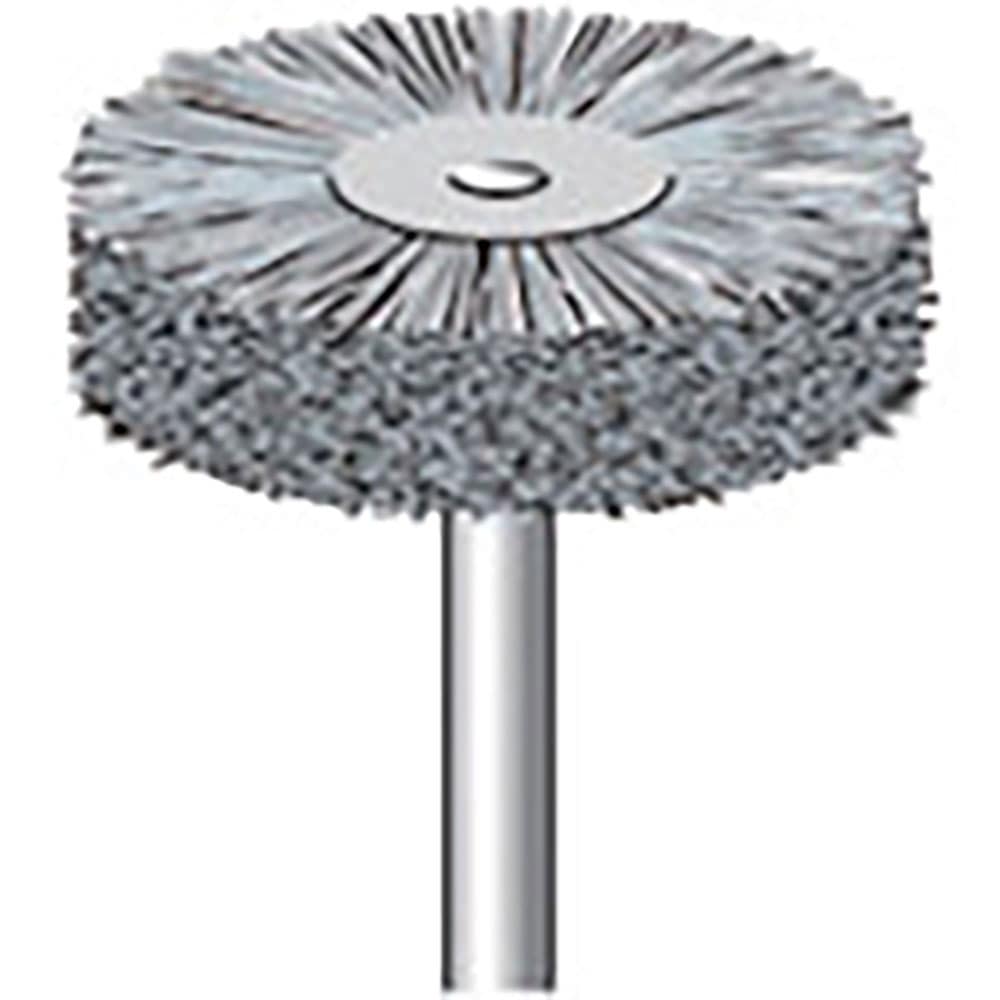 ナカニシ　ダイヤ入りナイロンブラシ　ホイール型　φ２５×４×軸φ３　線φ０．２５　＃６００　５１０＿