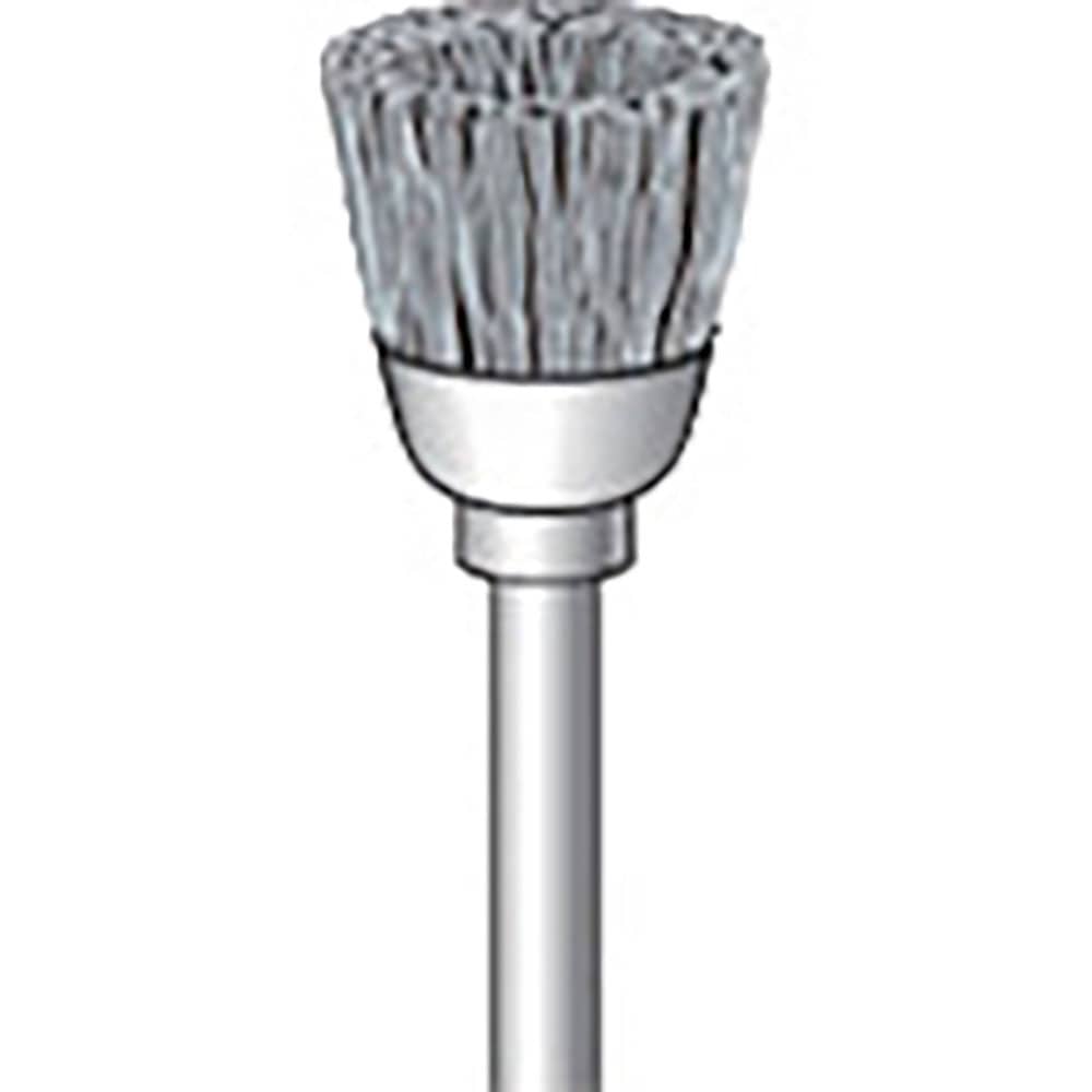 ナカニシ　ダイヤ入りナイロンブラシ　カップ型　φ１３×８×軸φ３　線φ０．４　＃１８０　５１０３５＿