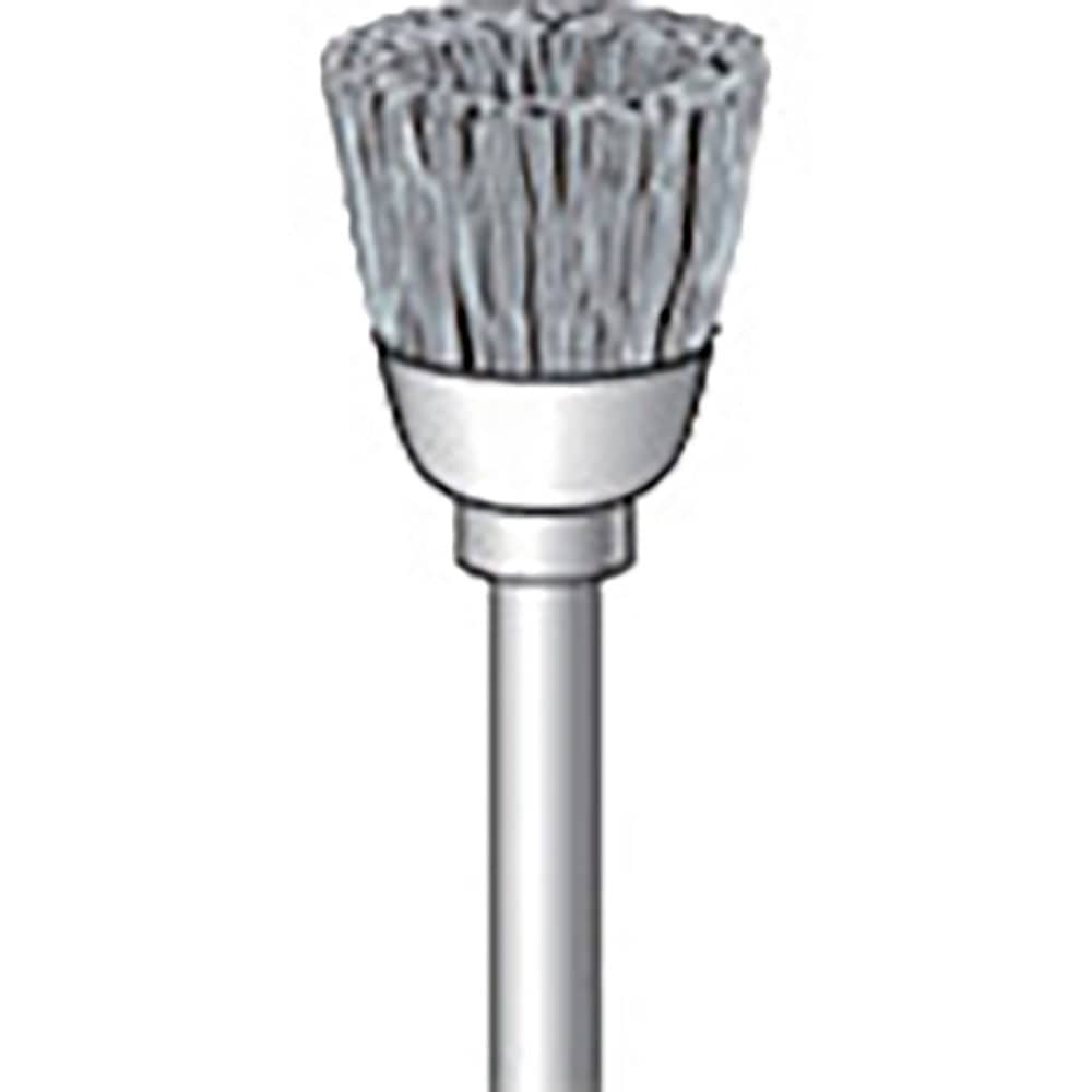 ナカニシ　ダイヤ入りナイロンブラシ　カップ型　φ１３×８×軸φ３　線φ０．２５　＃４００　５１０３＿