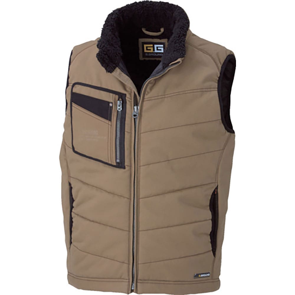 Ｇ．Ｇ．　５１０６　防寒ベスト　ブラウン　ＬＬ　５１０６－８１－ＬＬ＿