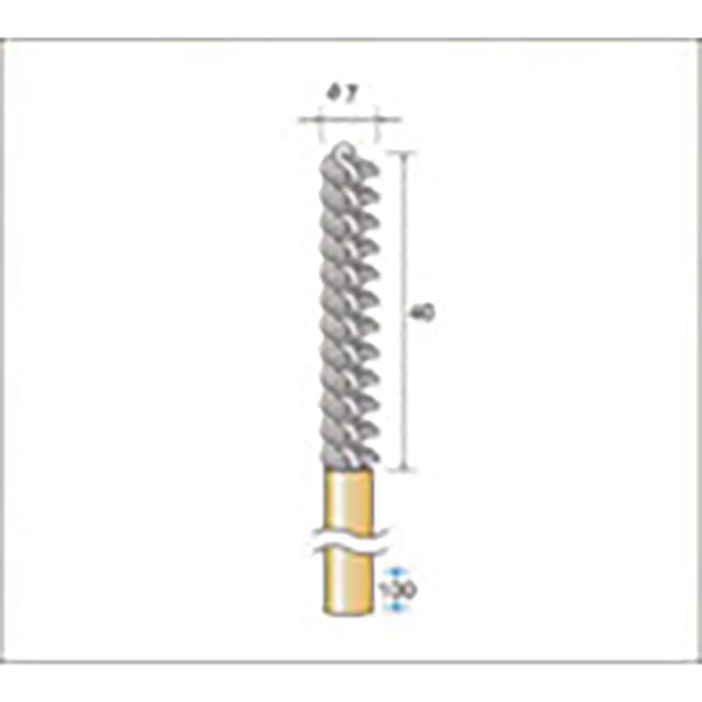 ナカニシ　インサイドブラシ　砥粒入りナイロン　φ７×４０×軸φ６　線φ０．５５　＃１２０　５１５９＿