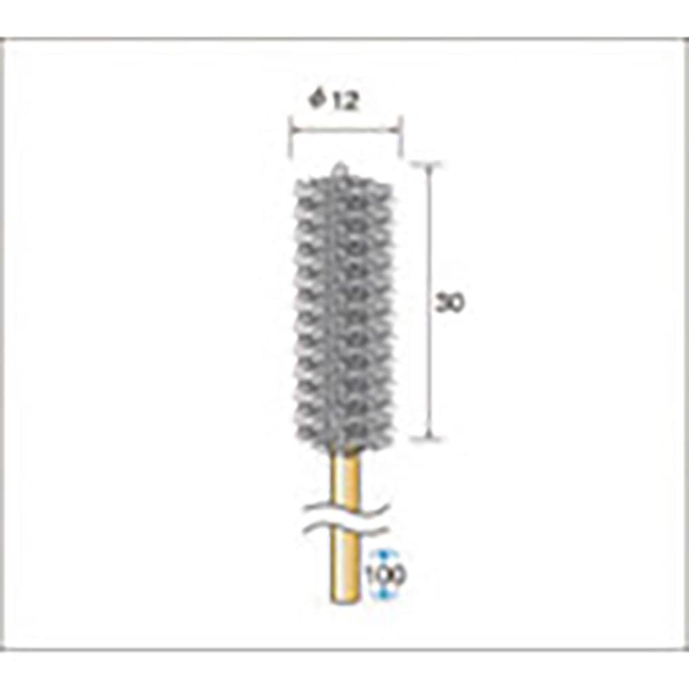 ナカニシ　インサイドブラシ　ステンレス　φ１２×３０×軸φ３　線φ０．１５　５１６４０＿