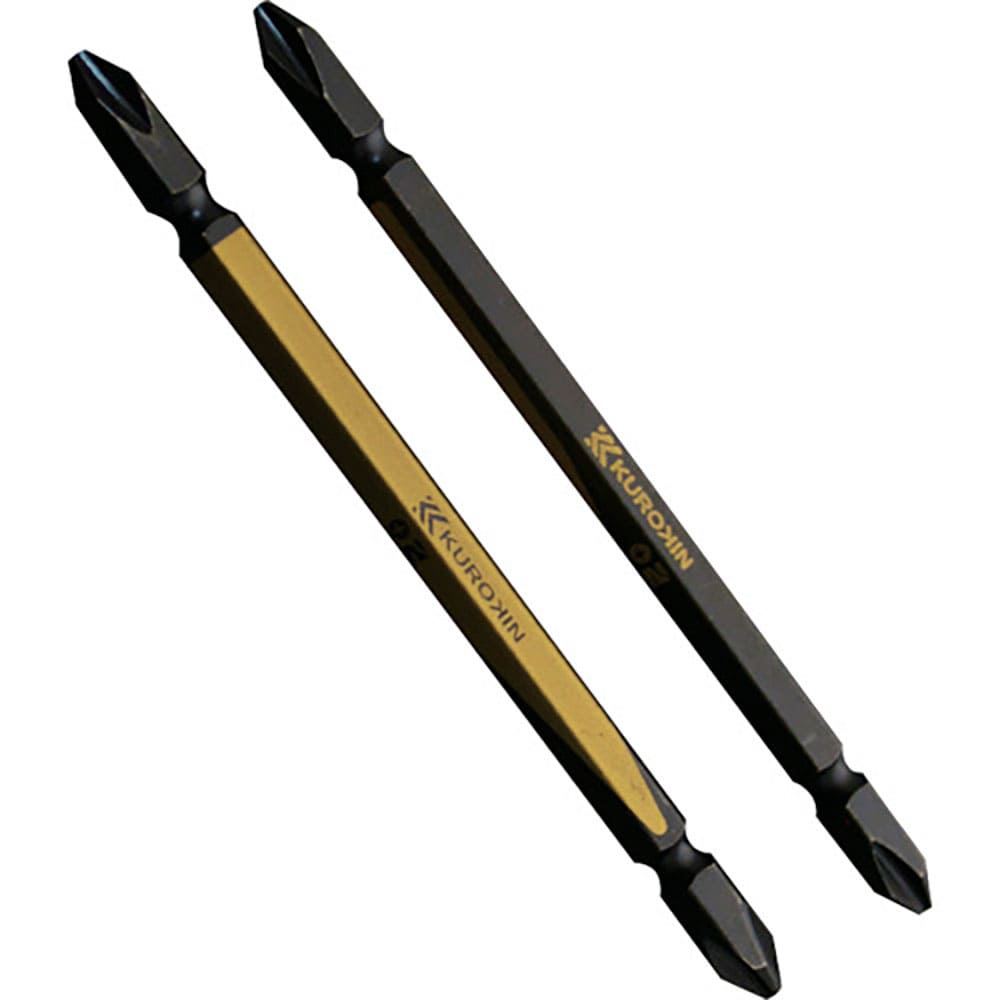 フジ矢　両頭ビット（黒金・２本組）＋２×１１０ｍｍ　５２０２－１１０－ＢＧ＿