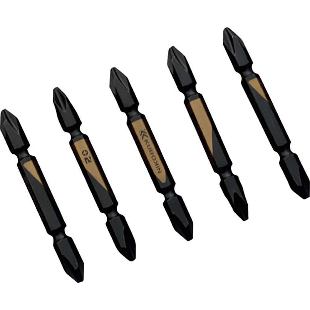 フジ矢　両頭ビット（黒金・５本組）＋２×６５ｍｍ　５２１５－６５－ＢＧ＿