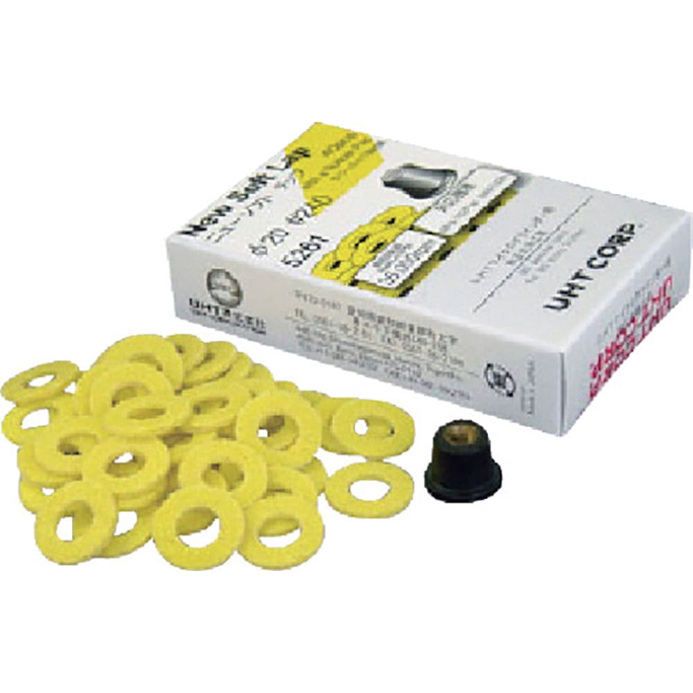 ＵＨＴ　＃２４０φ２０ＮＳＬ　４０枚入　ラバーパット１個付　黄　５２６１（５０１０１１５０）　　（＿