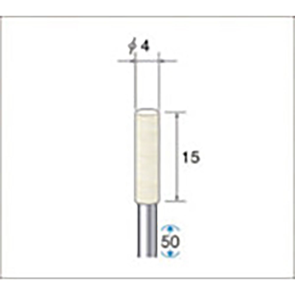 ナカニシ　フェルトバフソフトタイプ（１Ｐｋ（袋）＝１０本）円筒（ソフト）　外径４ｍｍ　５３３３３＿