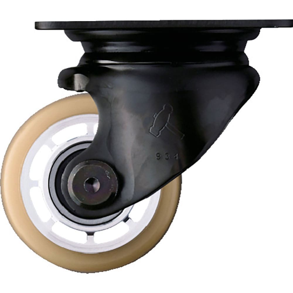 ハンマー　低床重荷重用旋回式ウレタンキャスター（アルミホイール・ボールベアリング）６５ｍｍ　５４０＿