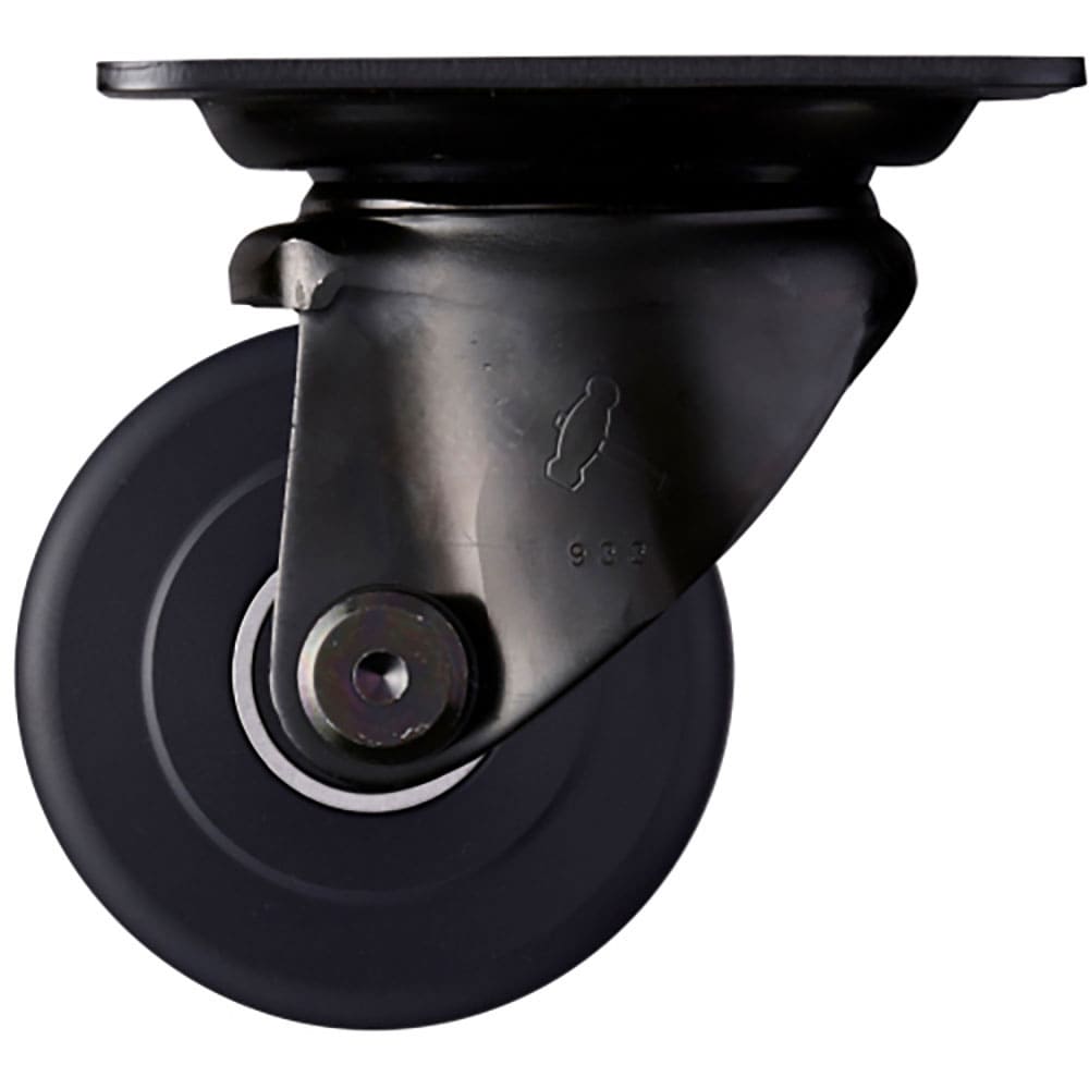 ハンマー　低床式プレートキャスター　低床式重荷重用キャスター　自在　車輪径７５ｍｍ　ＭＣナイロン車＿