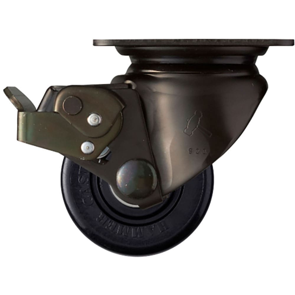 ハンマー　低床式重荷重用キャスター　低床式重荷重用キャスター　自在（ストッパー付）　車輪径７５ｍｍ＿