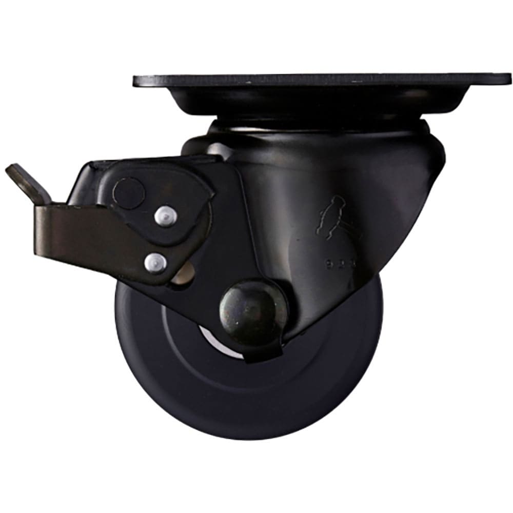 ハンマー　低床式重荷重用キャスター　低床式重荷重用キャスター　自在（ストッパー付）　車輪径７５ｍｍ＿