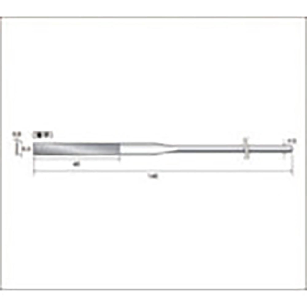 ナカニシ　ダイヤモンドヤスリ　薄平型　５．５×０．５×４０　＃４００　５７１１２＿