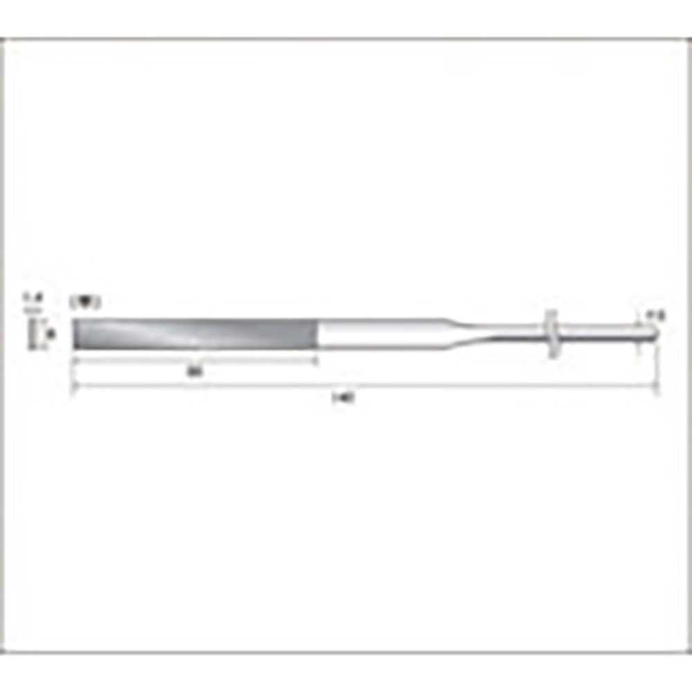 ナカニシ　ダイヤモンドヤスリ　平型　６×１．４×５０　＃４００　５７１１８＿