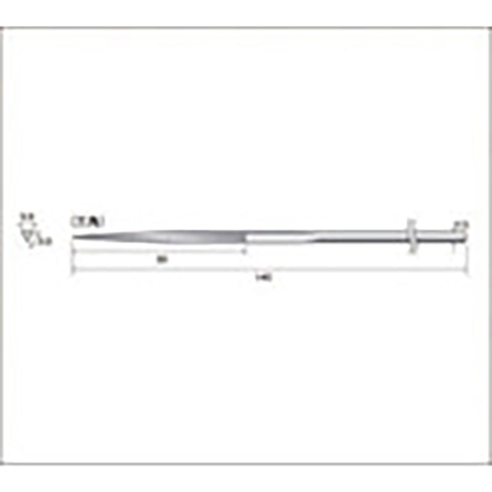 ナカニシ　ダイヤモンドヤスリ　三角型　３．５×３．５×５０　＃２００　５７１５６＿