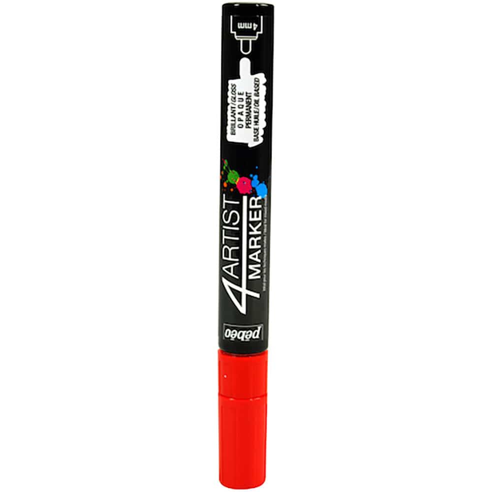 Ｐｅｂｅｏ　４アーティスト　マーカー　４ｍｍラウンド　レッド　５８０１０７＿