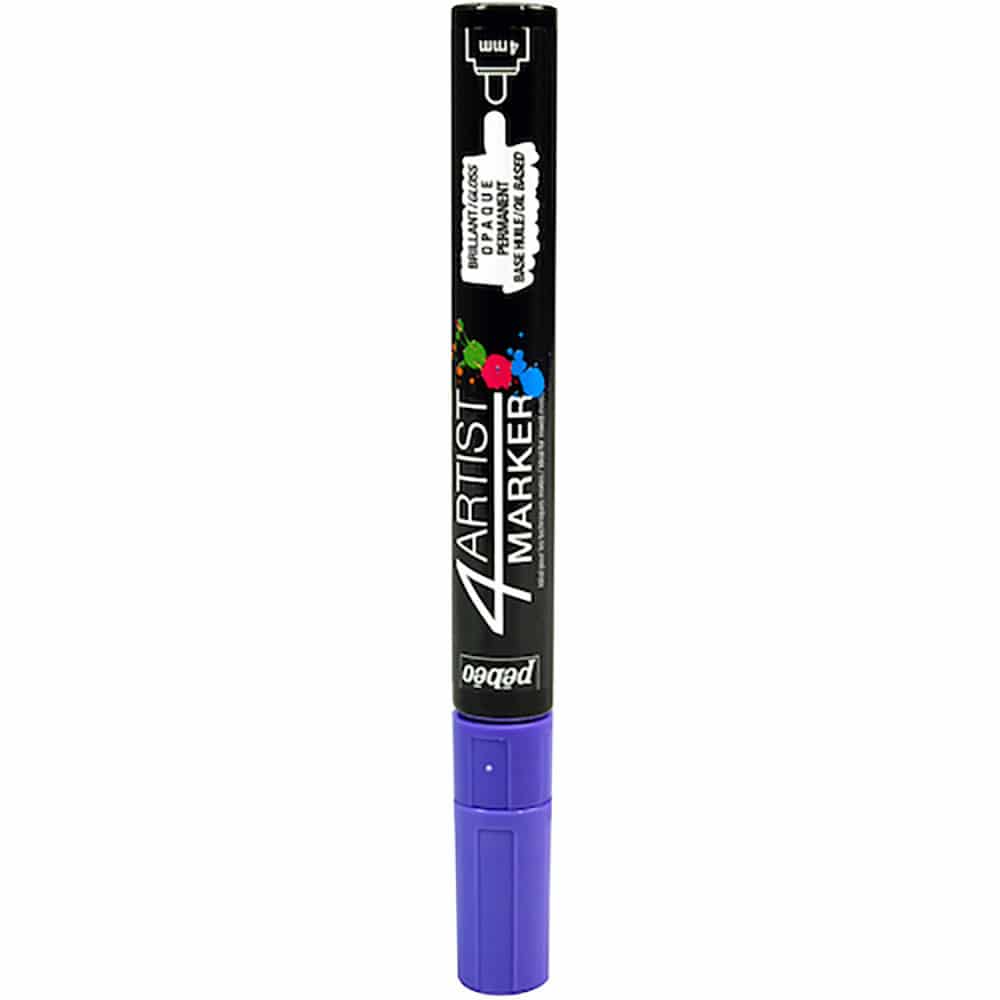 Ｐｅｂｅｏ　４アーティスト　マーカー　４ｍｍラウンド　バイオレット　５８０１２８＿