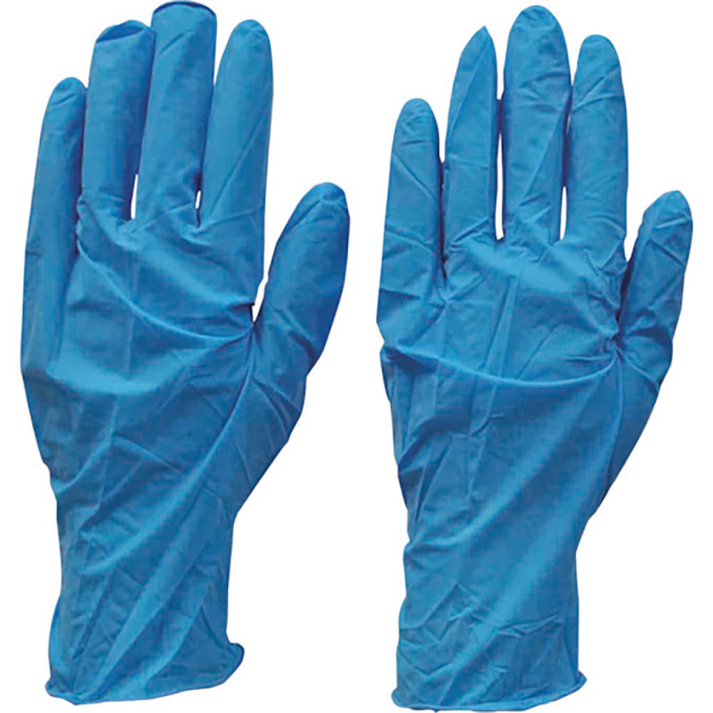 ダンロップ　粉なしニトリル極うす手袋１００枚入ＢＲ１０００　Ｍ　ブルー　５８０７＿