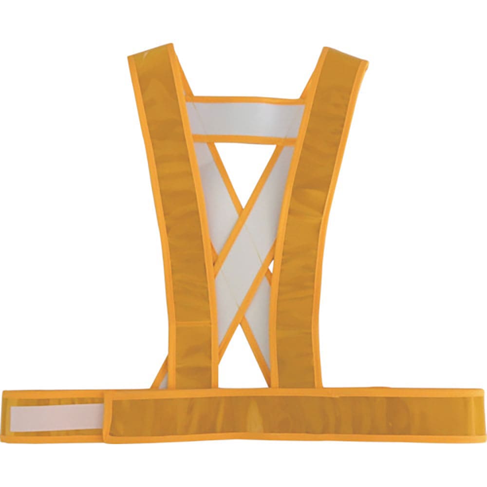 ミズケイ　タスキ型安全ベストショート丈＜ゴールド＞　５９２００１０＿