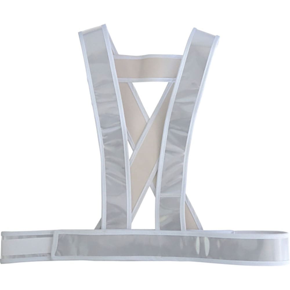 ミズケイ　タスキ型安全ベストショート丈＜ホワイト＞　５９２００１２＿