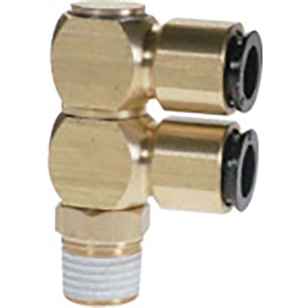 チヨダ　チューブ継手　フジ　ダブルバンジョー（金属）　６ｍｍ　Ｒ１／８　６－０１Ｓ２＿