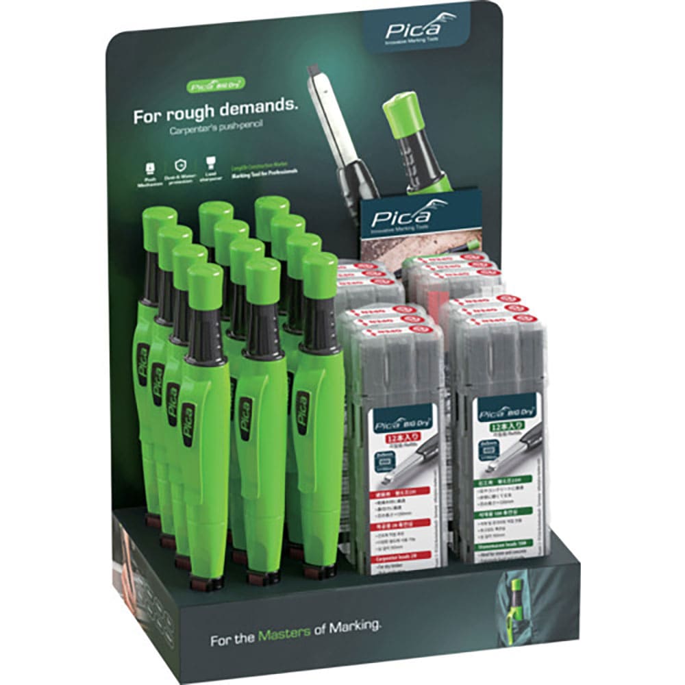 ピカマーカー　建築用シャープペンシル“ＢＩＧ　Ｄｒｙ　Ｂａｓｉｃ”箱入りセット日本語バージョン　　＿