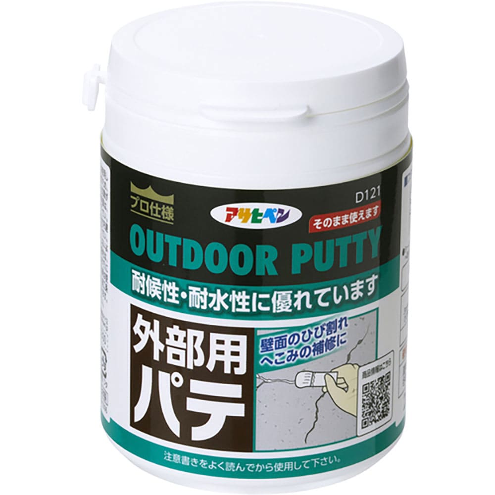 アサヒペン　外部用パテ　２２５ＭＬ　ホワイト　６０２１９０＿