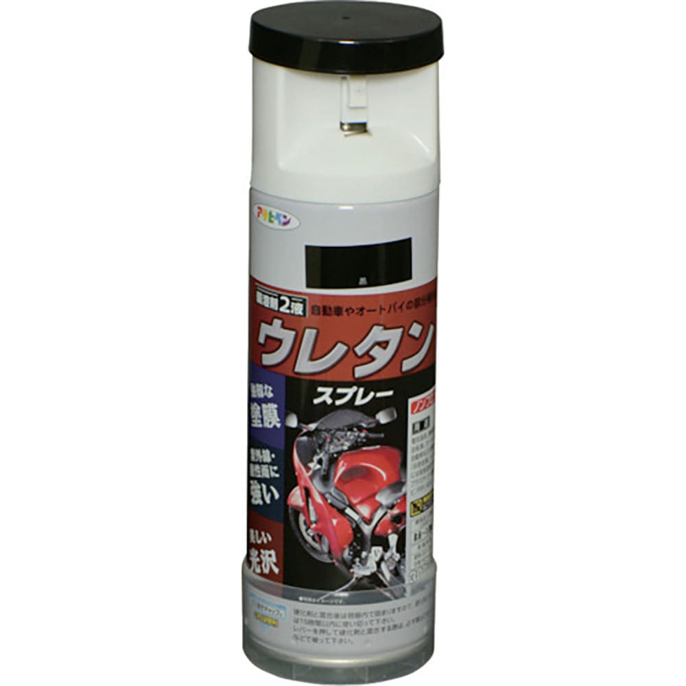 アサヒペン　弱溶剤型２液ウレタンスプレー　３００ＭＬ　黒　６０４８１１＿