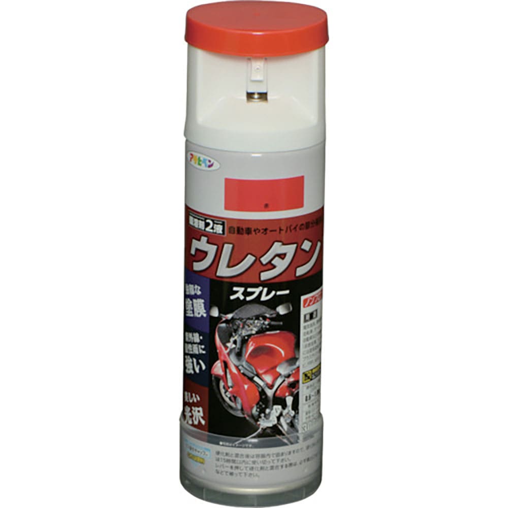 アサヒペン　弱溶剤型２液ウレタンスプレー　３００ＭＬ　赤　６０４８４２＿